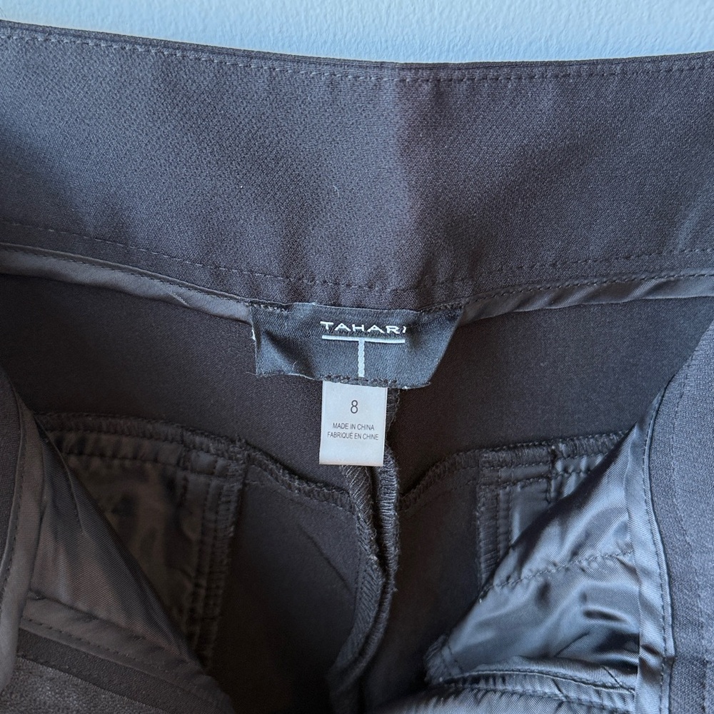 Tahari Relaxed Leg Black‎ Trouser - Picture 4 of 7